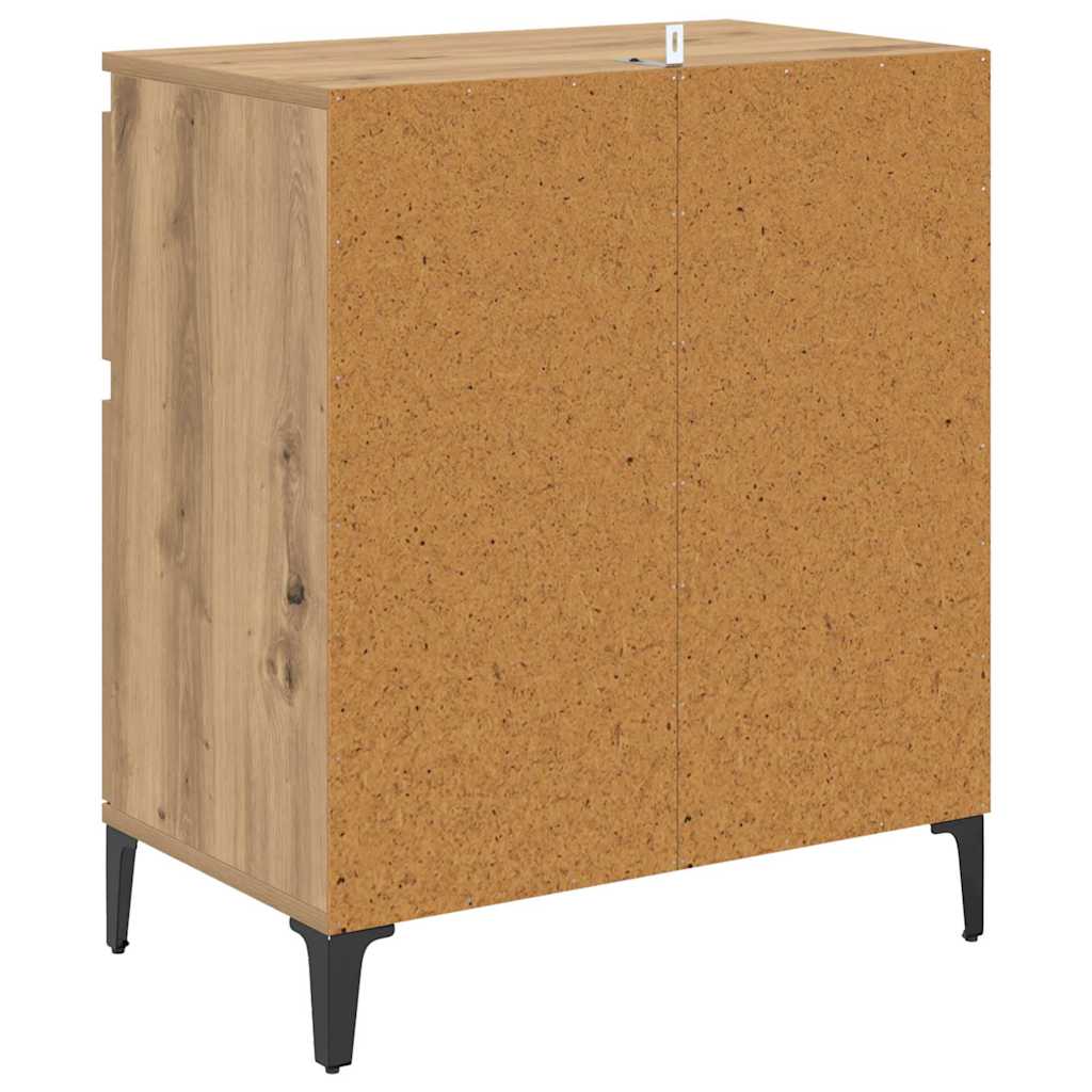 vidaXL Πλαϊνό γραφείο με συρτάρι Artisan Oak 60 x 35 x 70 cm