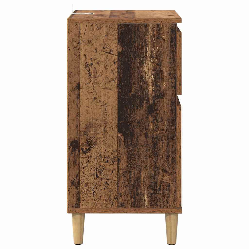 vidaXL Κομοδίνο 2 pcs Παλιό ξύλο 40 x 35 x 70 εκ. Επεξεργασμένο ξύλο