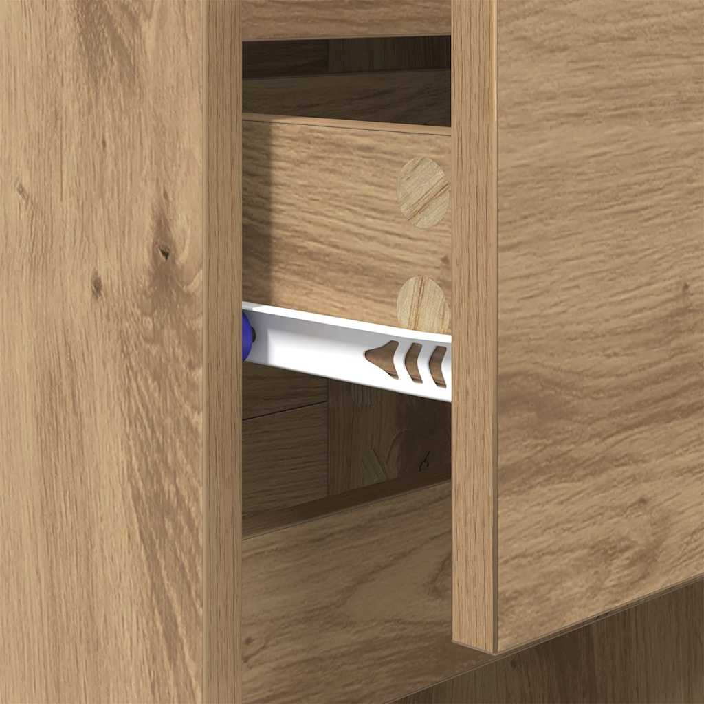 vidaXL Κομοδίνο Artisan Oak 40 x 35 x 70 εκ. Επεξεργασμένο ξύλο