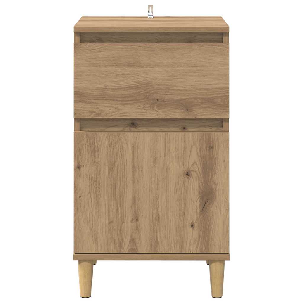 vidaXL Κομοδίνο Artisan Oak 40 x 35 x 70 εκ. Επεξεργασμένο ξύλο