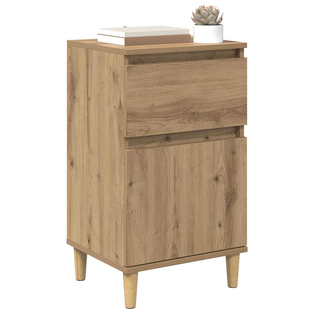 vidaXL Κομοδίνο Artisan Oak 40 x 35 x 70 εκ. Επεξεργασμένο ξύλο