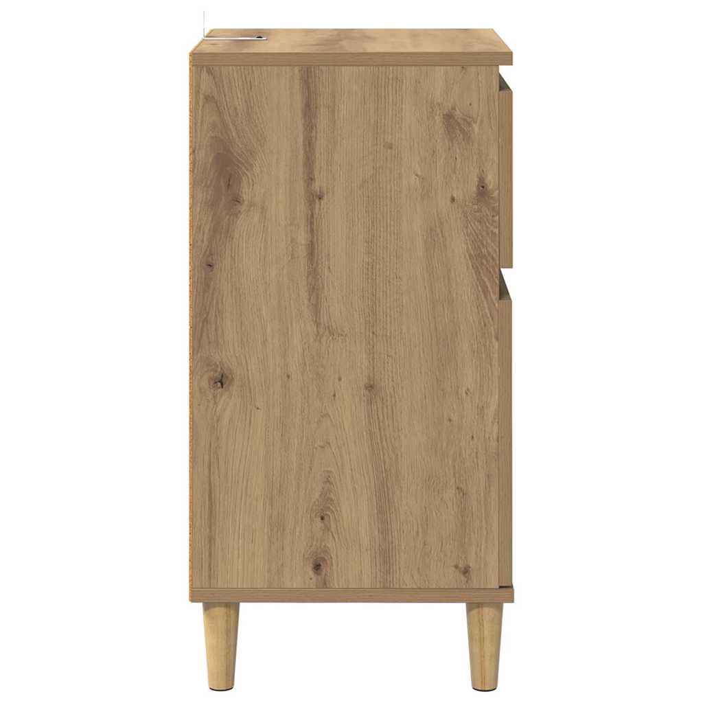 vidaXL Κομοδίνο 2 pcs Artisan Oak 40 x 35 x 70 εκ. Επεξεργασμένο ξύλο
