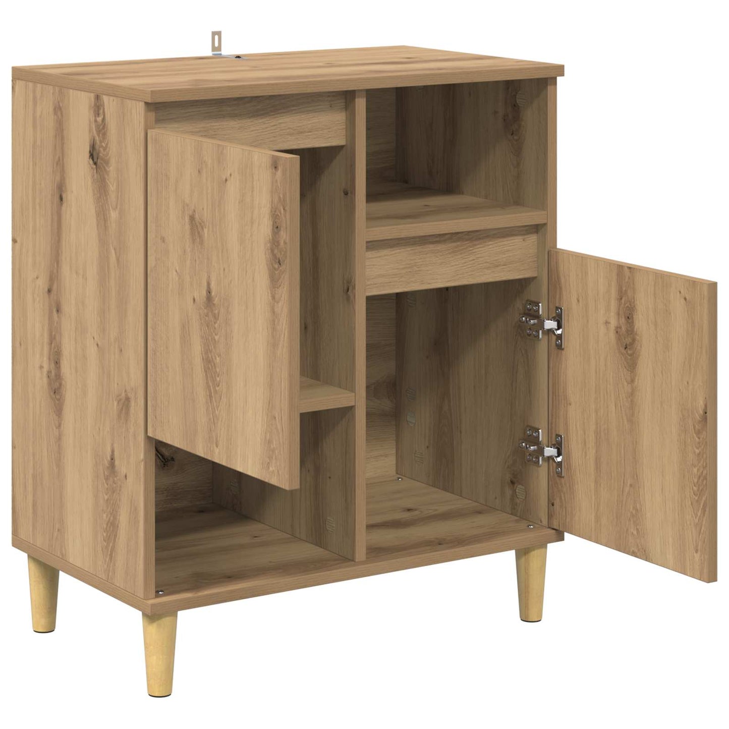 vidaXL Πλαϊνό γραφείο artisan δρυς 35 x 60 x 70 εκ Επεξεργασμένο ξύλο