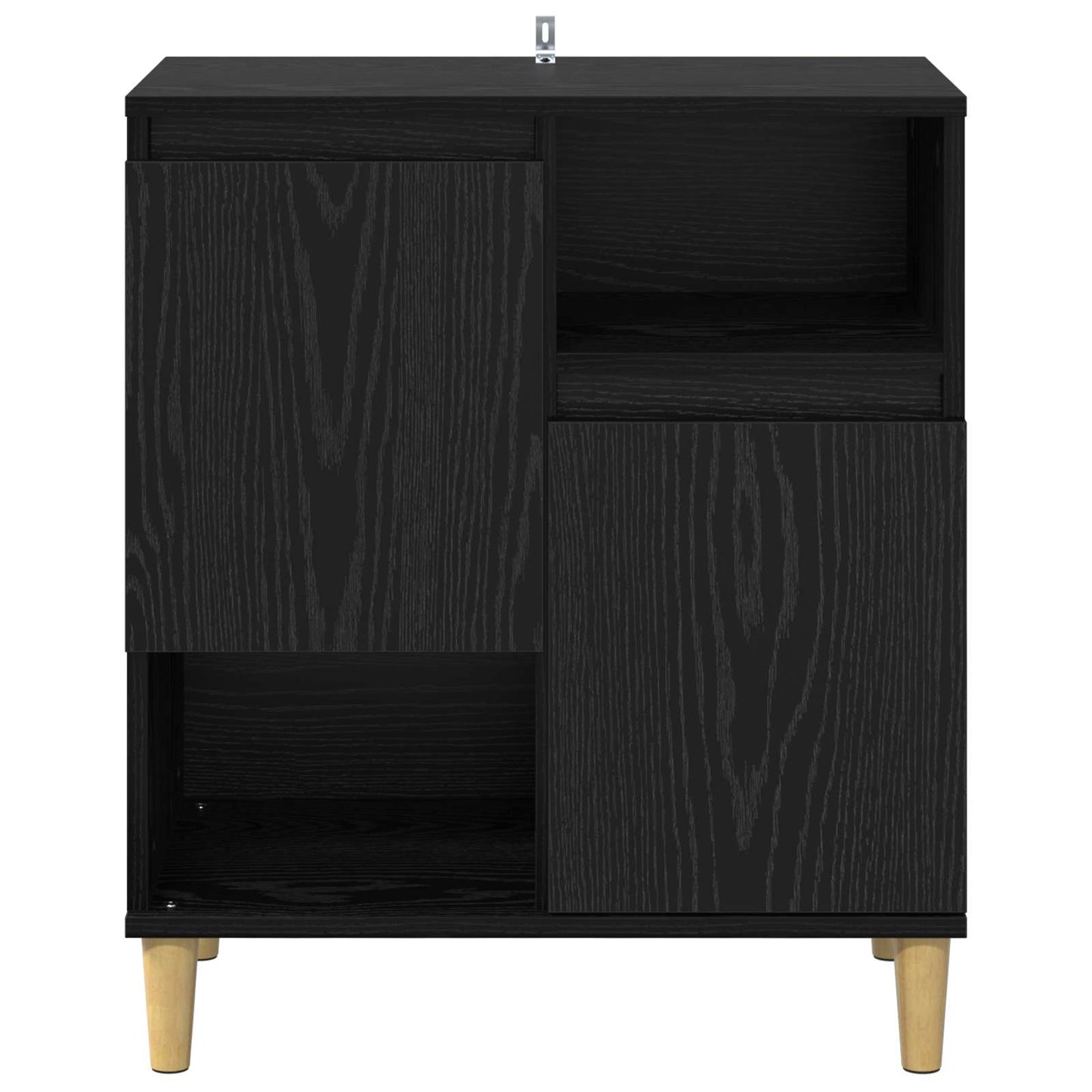 vidaXL Πλαϊνό γραφείο Μαύρη δρυς 35 x 60 x 70 εκ Επεξεργασμένο ξύλο