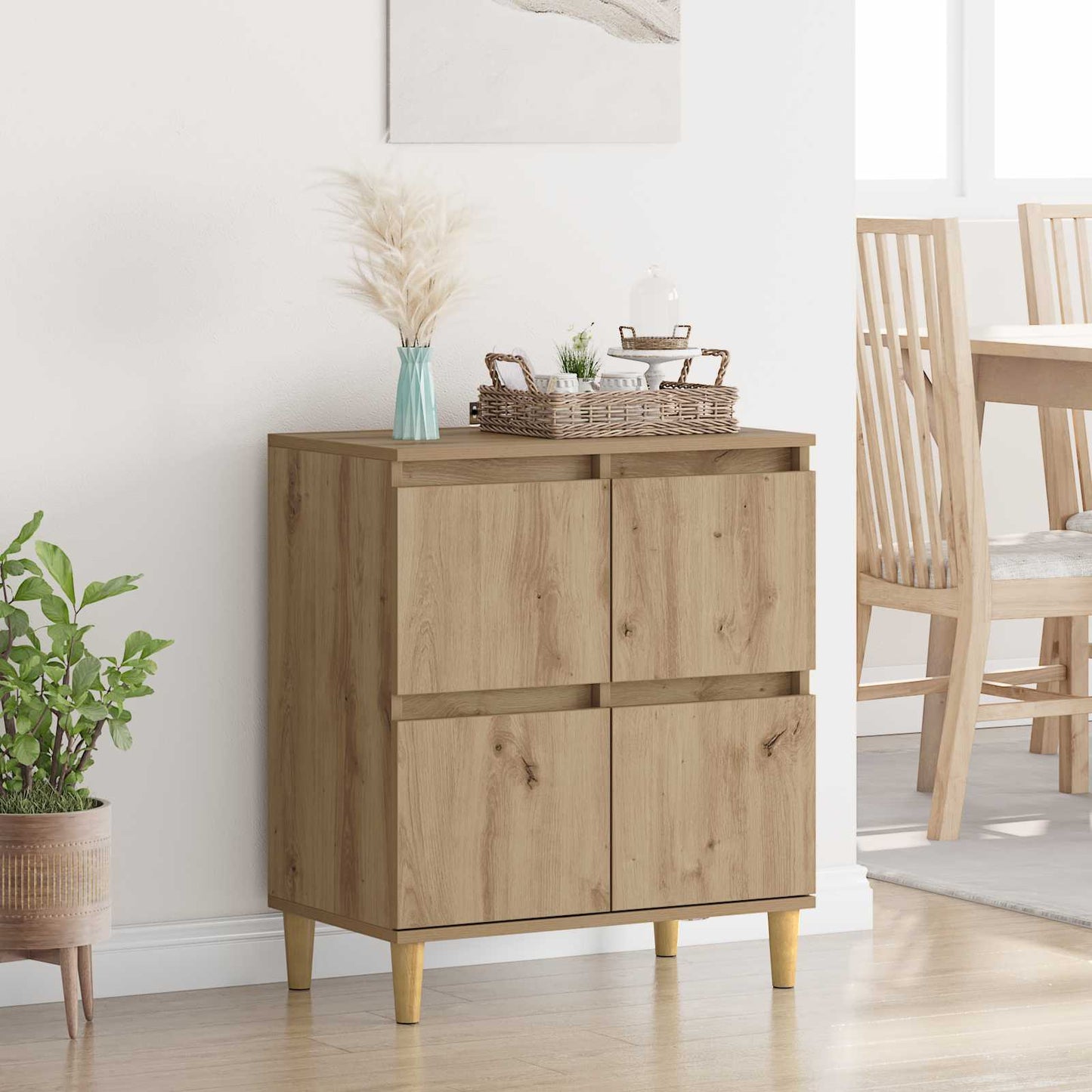 vidaXL Πλαϊνό γραφείο Artisan Oak 60 x 35 x 70 cm Επεξεργασμένο ξύλο