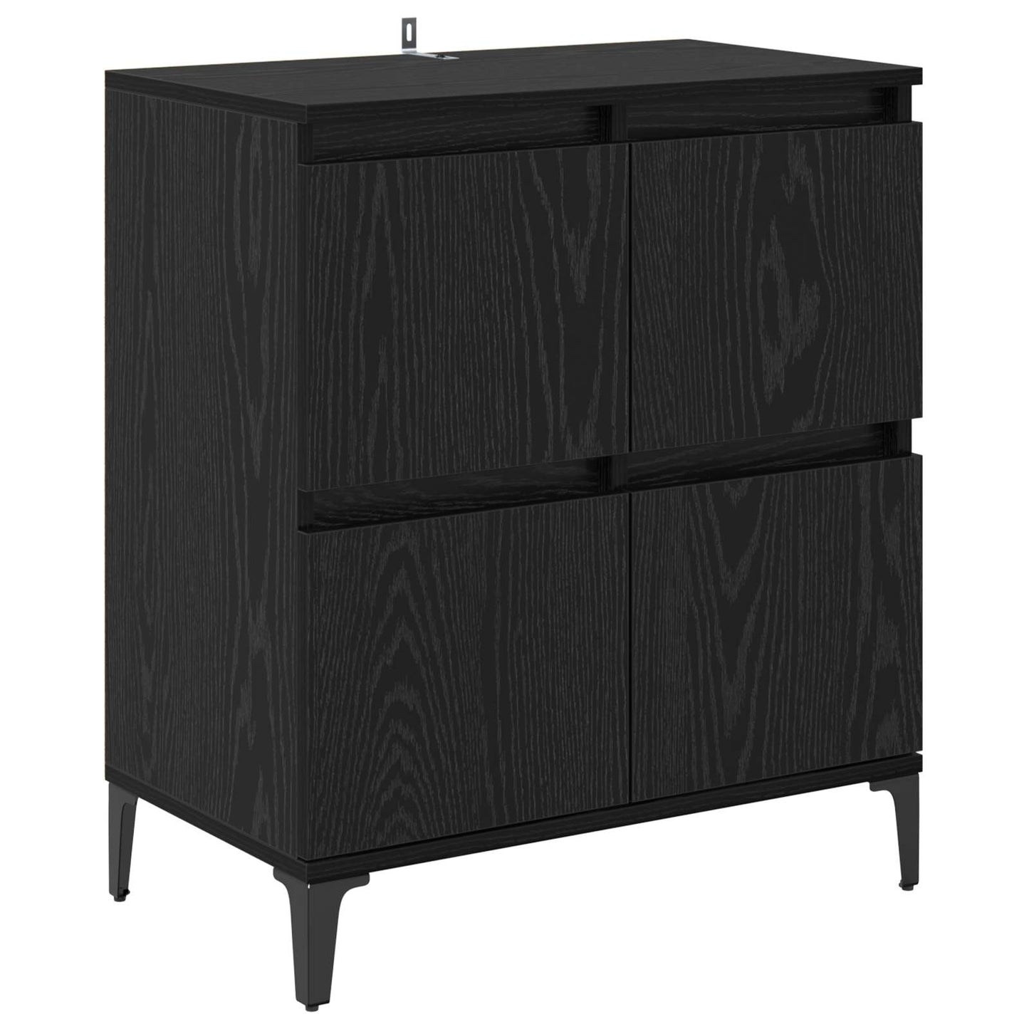 vidaXL Πλαϊνό γραφείο Μαύρη Οξυά 60 x 35 x 70 cm