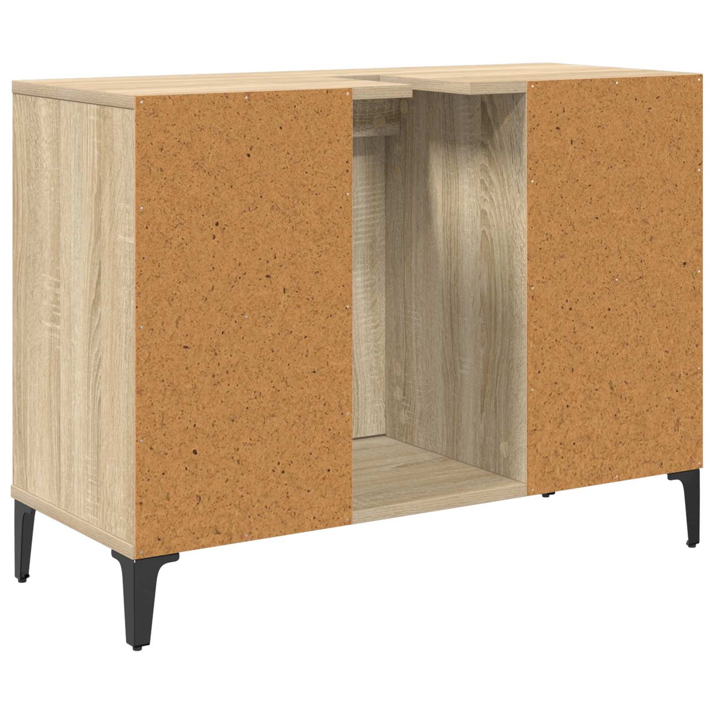 vidaXL Ντουλάπι νιπτήρα με ράφι με πόρτα Δρύς Sonoma 80 x 33 x 60 εκ