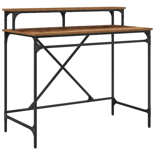 vidaXL Γραφείο Παλιό Ξύλο 100 x 50 x 90 cm Επεξεργασμένο ξύλο