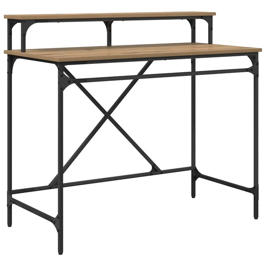 vidaXL Γραφείο Artisan Oak 100 x 50 x 90 cm Επεξεργασμένο ξύλο