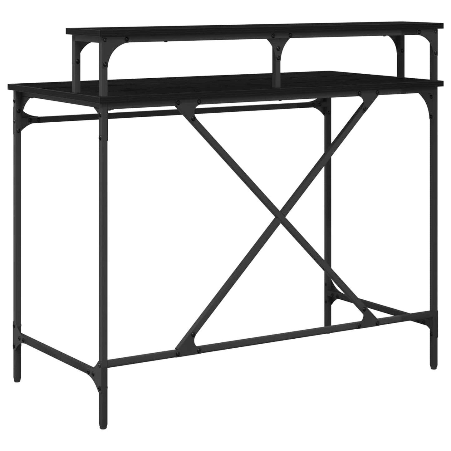 vidaXL Γραφείο Μαύρη Οξυά 100 x 50 x 90 cm Επεξεργασμένο Ξύλο