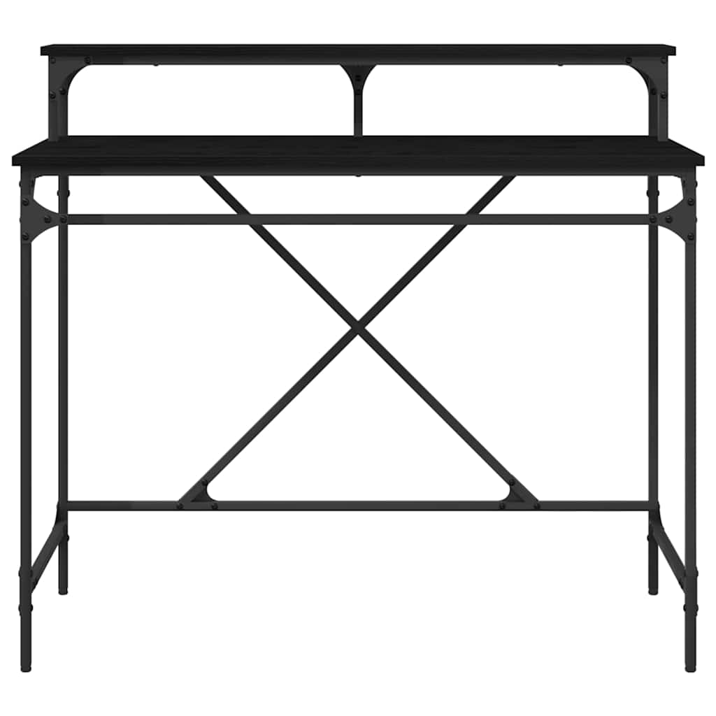 vidaXL Γραφείο Μαύρη Οξυά 100 x 50 x 90 cm Επεξεργασμένο ξύλο