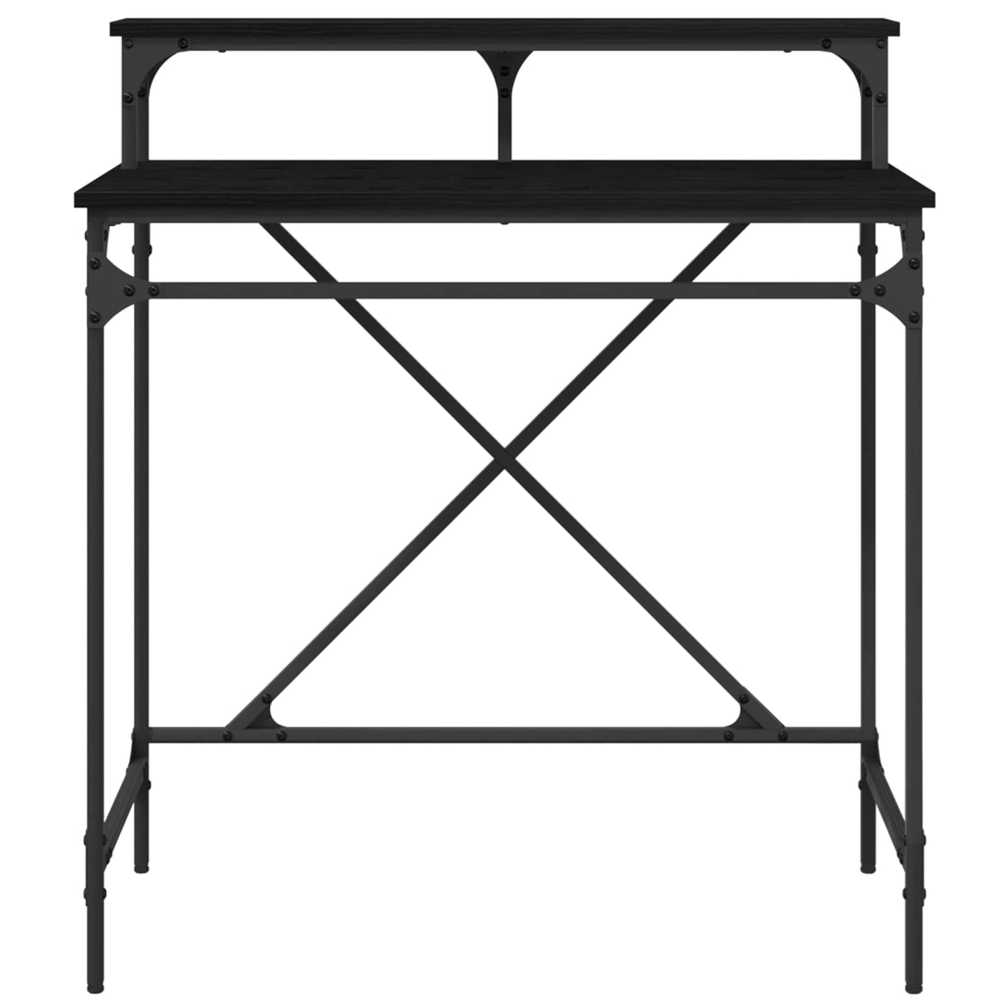 vidaXL Γραφείο Μαύρη Οξυά 80 x 50 x 90 cm Επεξεργασμένο Ξύλο