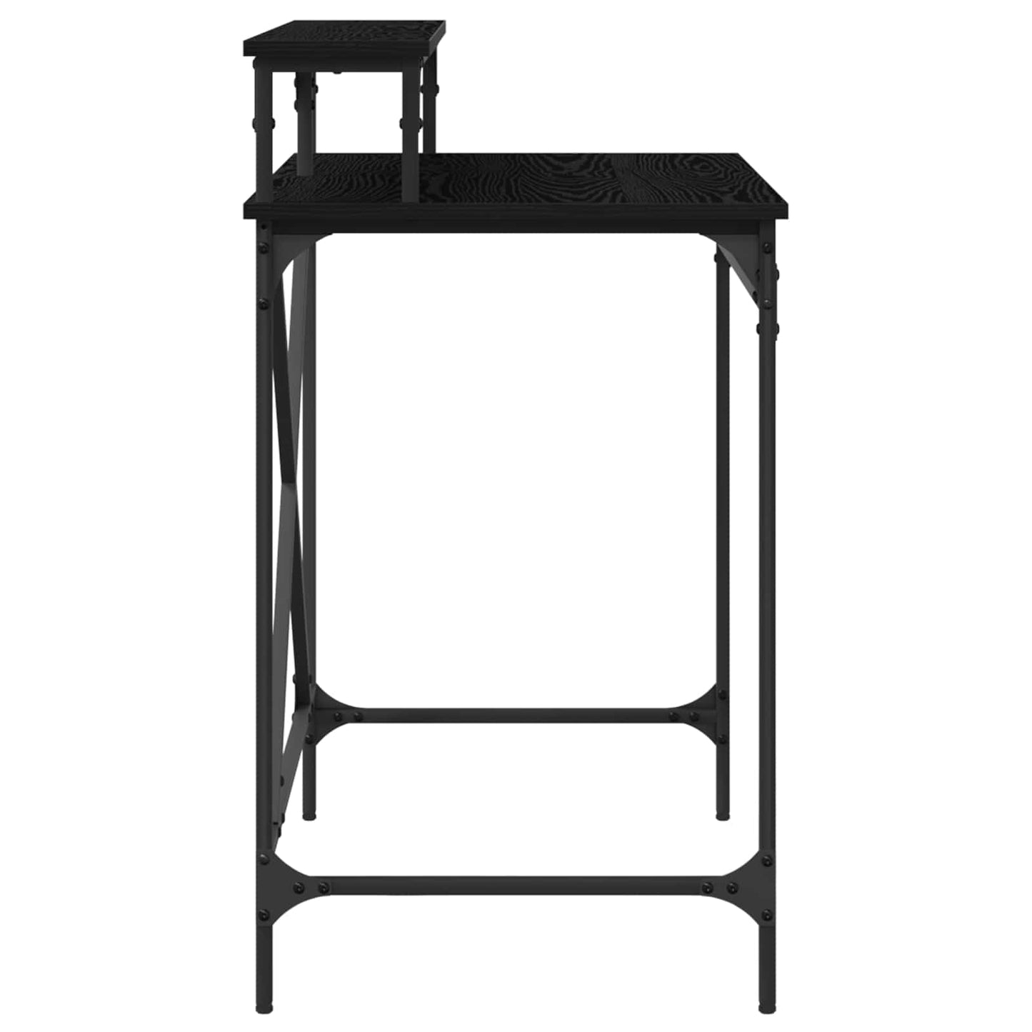 vidaXL Γραφείο Μαύρη Οξυά 80 x 50 x 90 cm Επεξεργασμένο Ξύλο