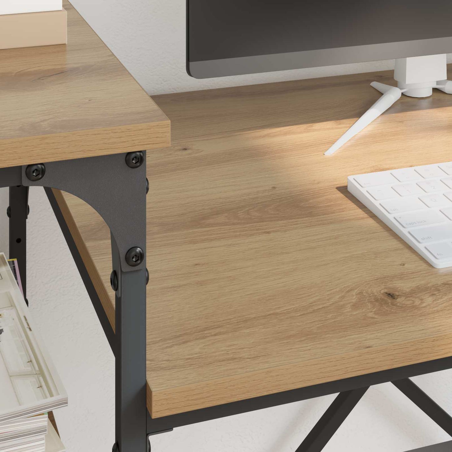 vidaXL Γραφείο Artisan Oak Επεξεργασμένο Ξύλο 135 x 50 x 90 cm