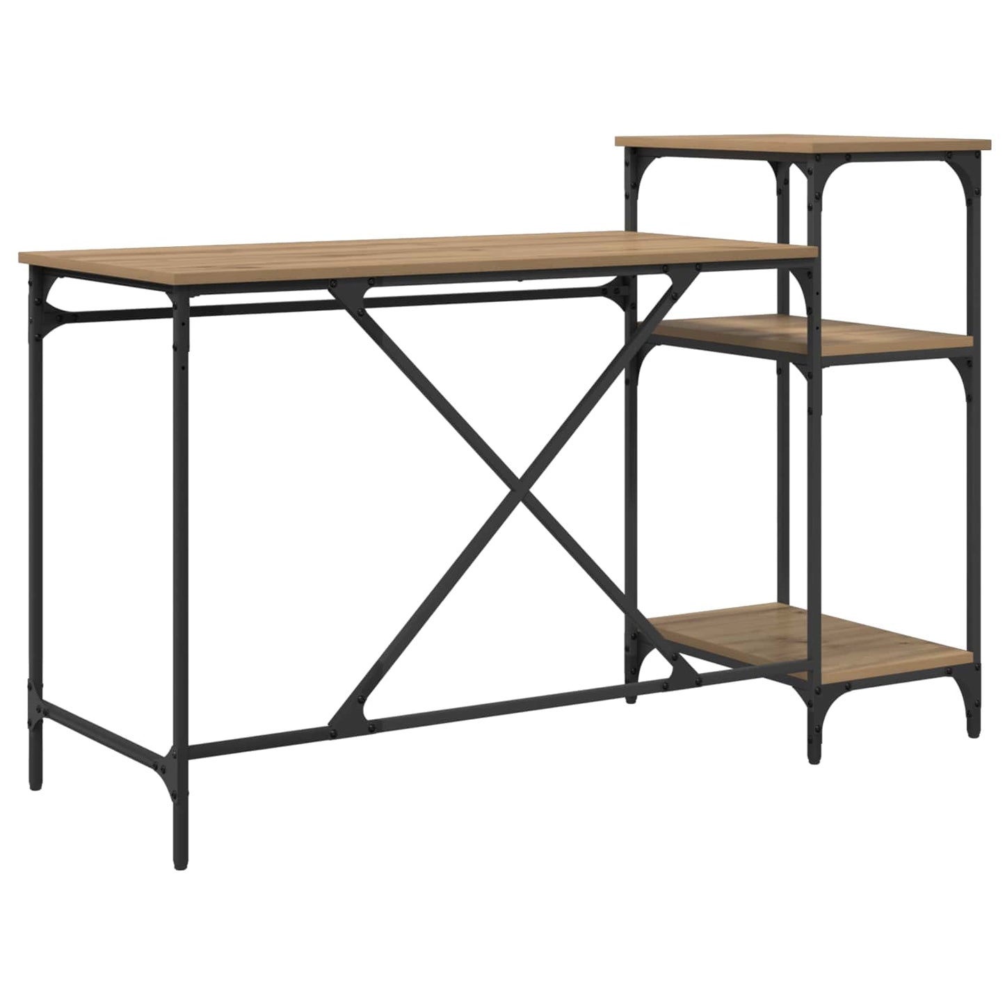 vidaXL Γραφείο Artisan Oak Επεξεργασμένο Ξύλο 135 x 50 x 90 cm