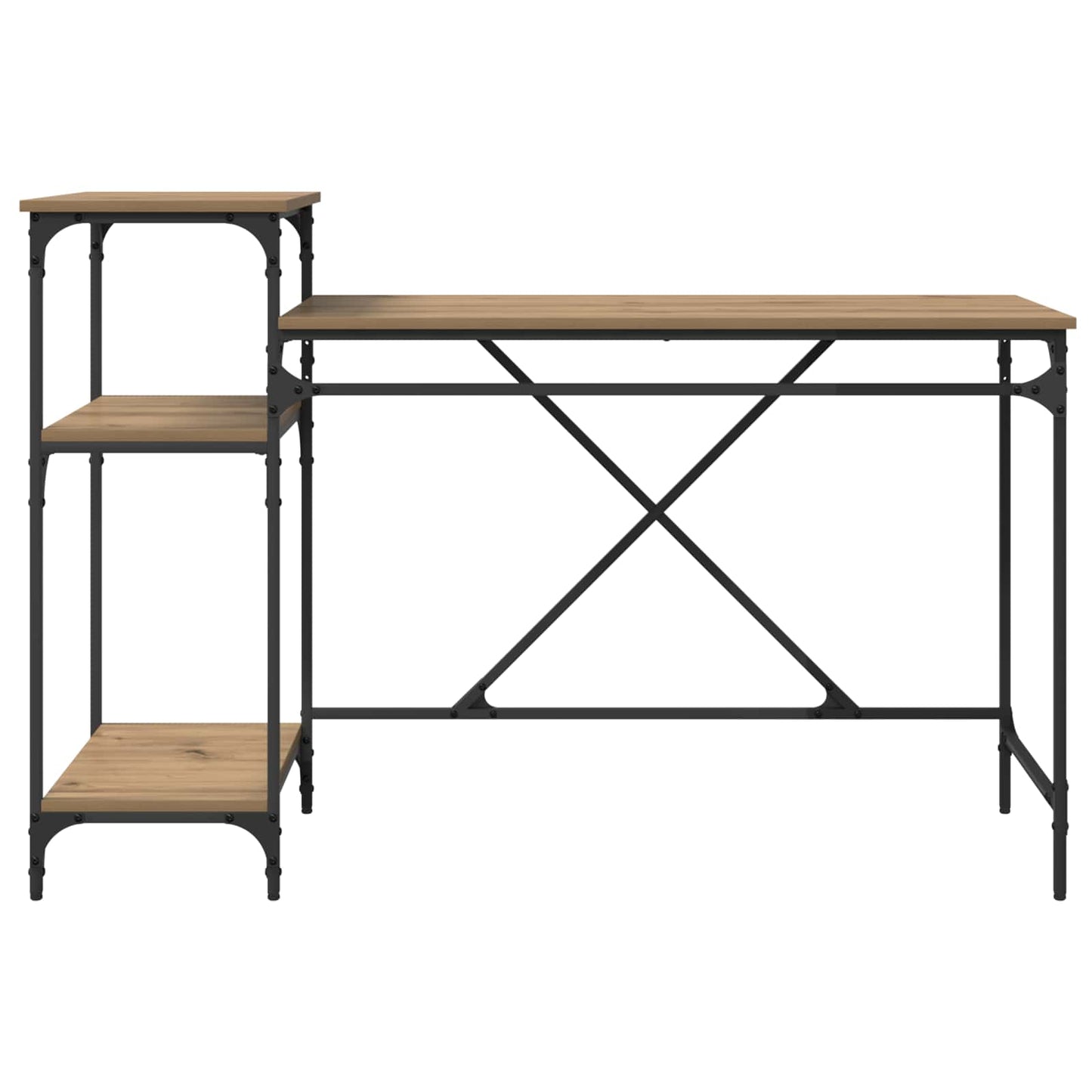 vidaXL Γραφείο Artisan Oak Επεξεργασμένο Ξύλο 135 x 50 x 90 cm