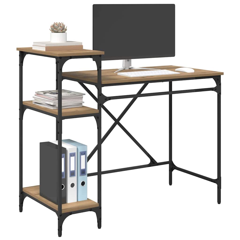 vidaXL Γραφείο Artisan Oak 105 x 50 x 90 cm Επεξεργασμένο ξύλο