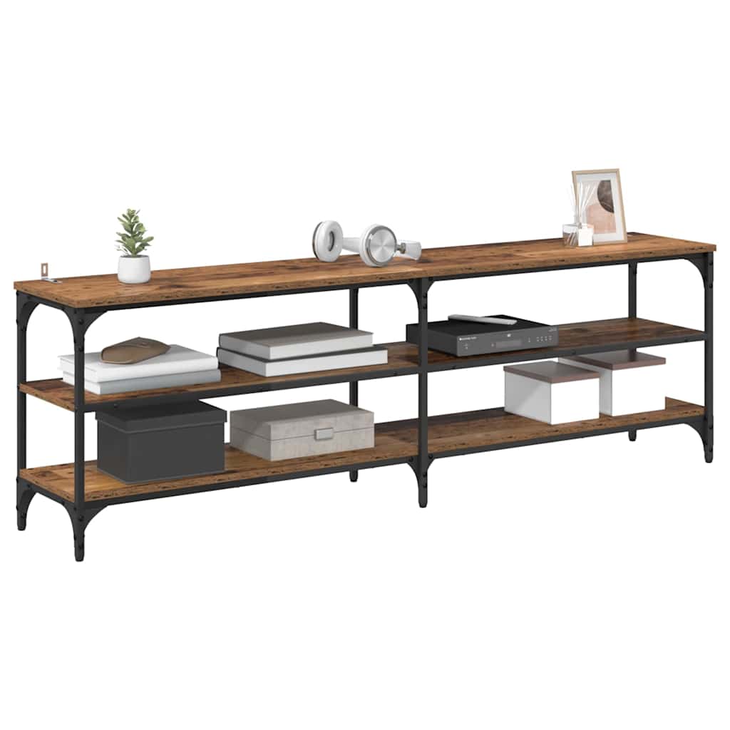 vidaXL Ντουλάπι TV Παλιό Ξύλο 160 x 30 x 50 εκ