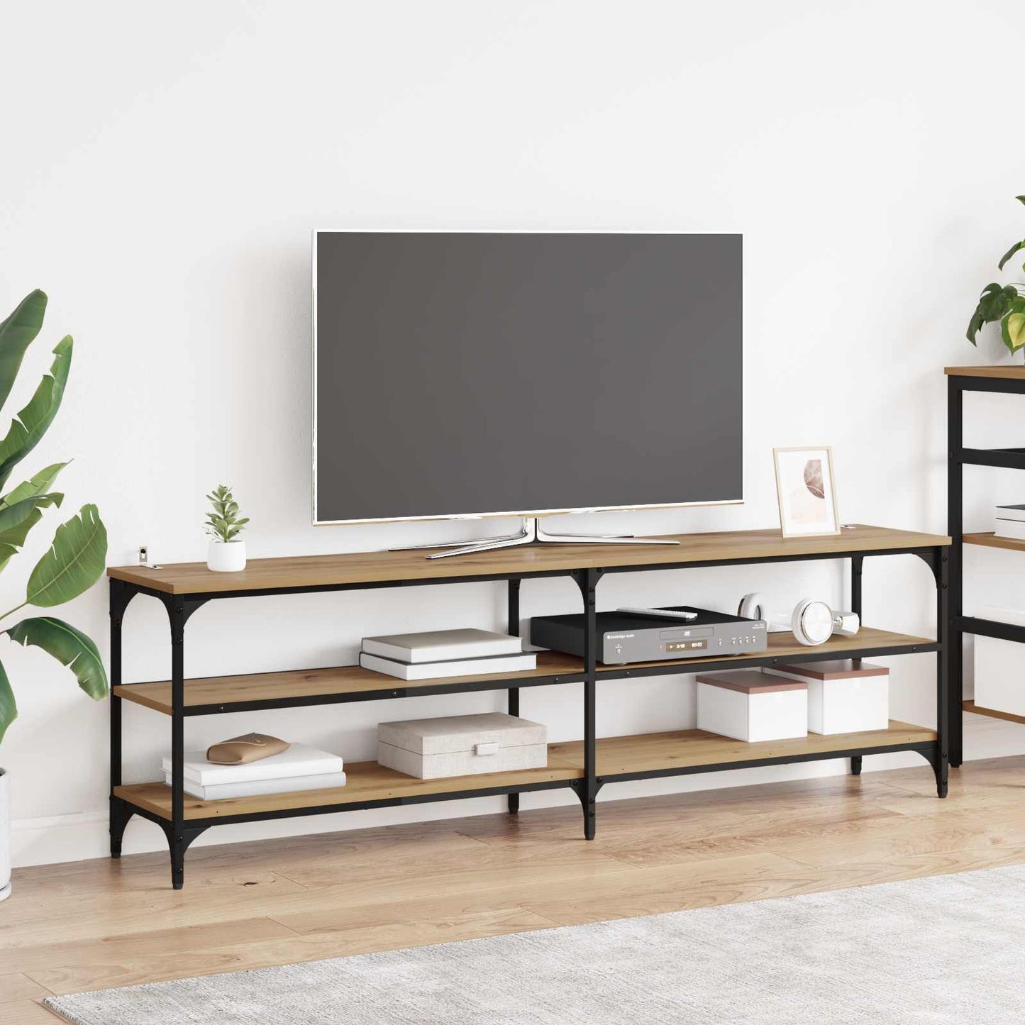 vidaXL Ντουλάπι TV 160 x 30 x 50 εκ Artisan Oak