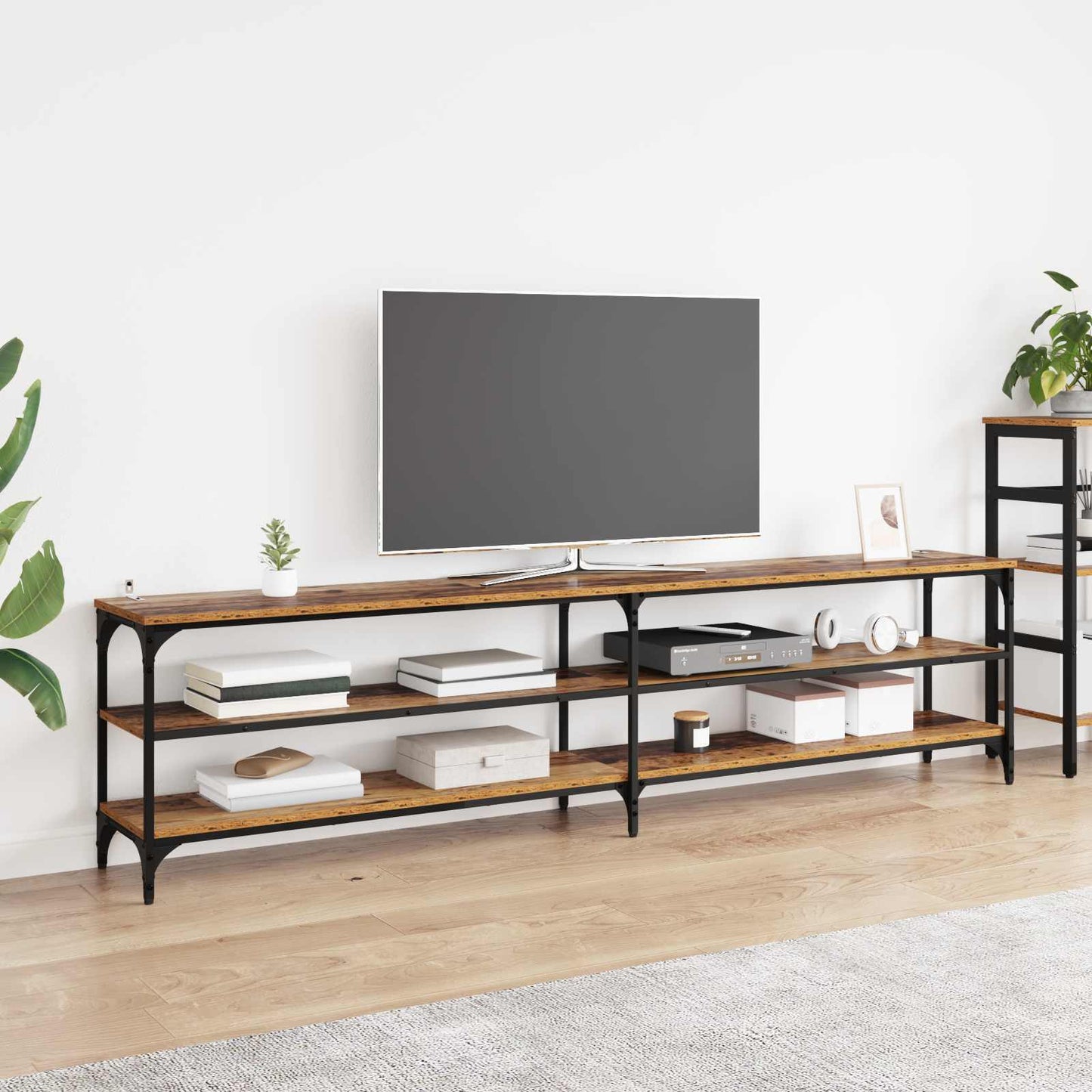 vidaXL Ντουλάπι TV 200 x 30 x 50 cm Παλιό Ξύλο