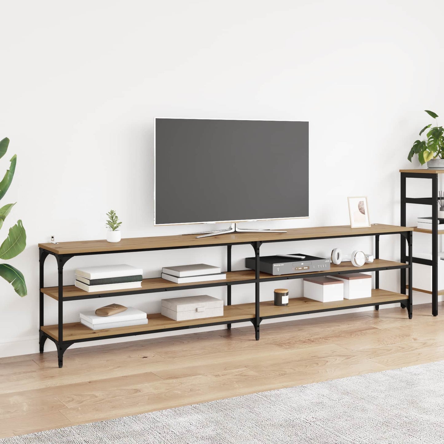 vidaXL Ντουλάπι TV 200 x 30 x 50 cm Artisan Oak