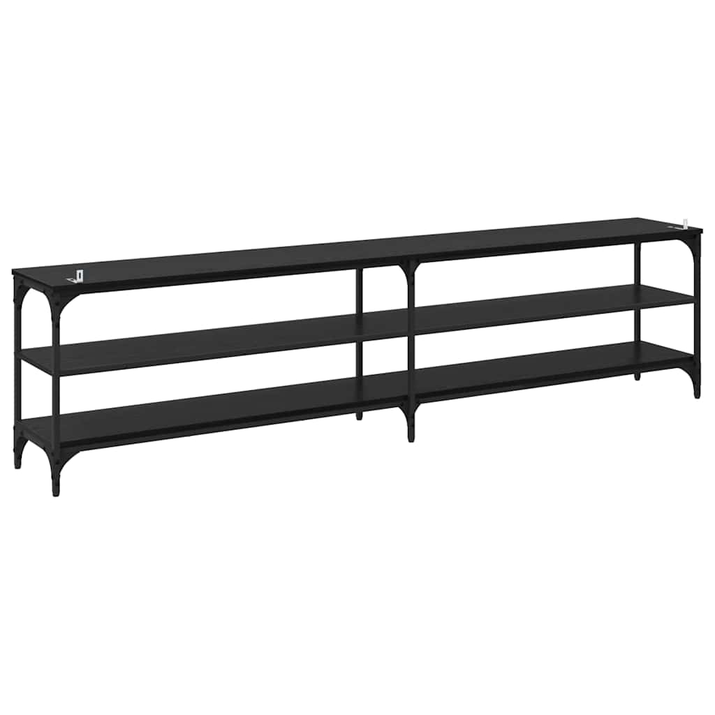 vidaXL Ντουλάπι TV Μαύρη Οξυά 200 x 30 x 50 cm