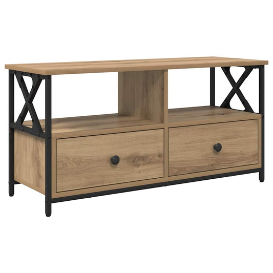 vidaXL Ντουλάπι TV με συρτάρι Artisan Oak 90 x 33 x 45 εκ