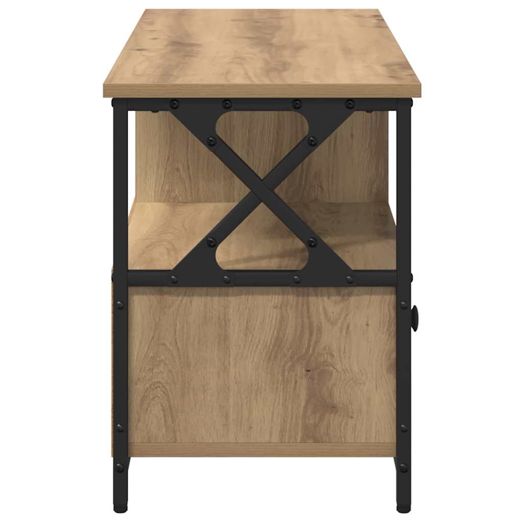 vidaXL Ντουλάπι TV με συρτάρι Artisan Oak 90 x 33 x 45 εκ