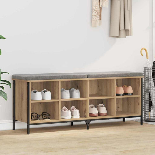vidaXL Ντουλάπα Παπουτσιών 131 x 35 x 50 εκ Artisan Δρυς