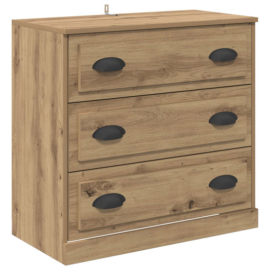 vidaXL Πλαϊνό γραφείο με συρτάρι Artisan Oak 70 x 35,5 x 67,5 εκ.