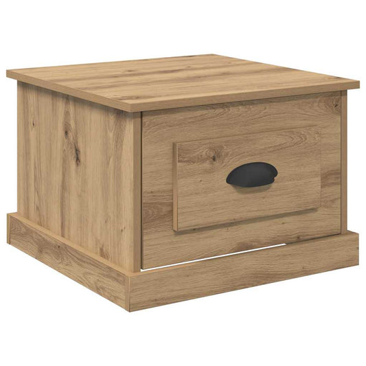 vidaXL Τραπεζάκι σαλονιού με συρτάρι Artisan Oak 50 x 50 x 35 cm
