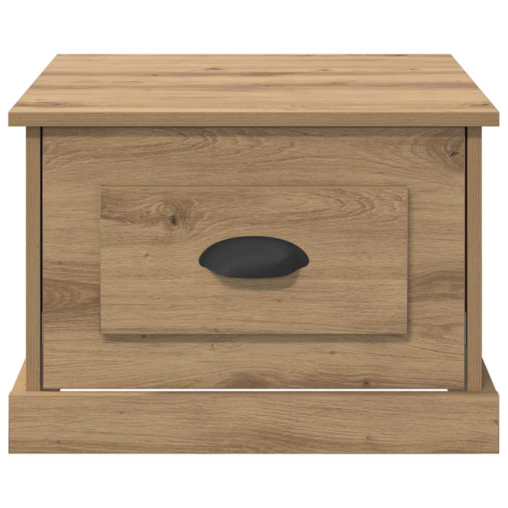 vidaXL Τραπεζάκι σαλονιού με συρτάρι Artisan Oak 50 x 50 x 35 cm