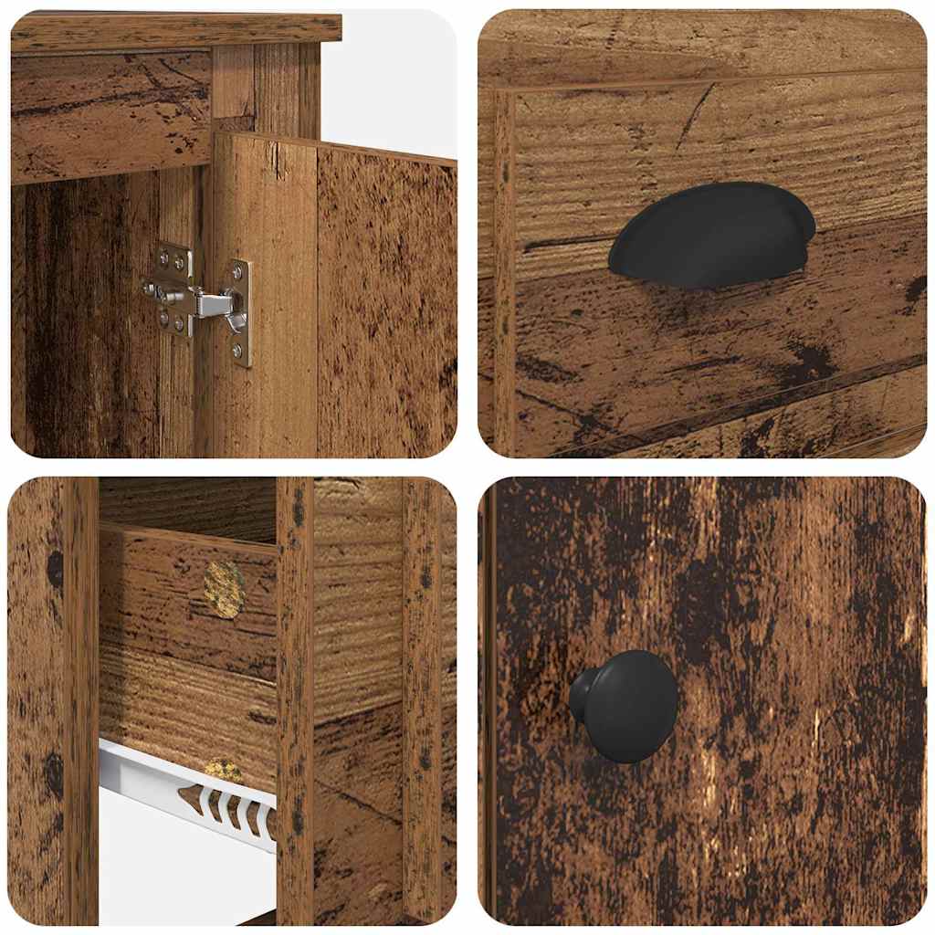 vidaXL Highboard Παλιό Ξύλο 60 x 35,5 x 103,5 εκ. Επεξεργασμένο ξύλο