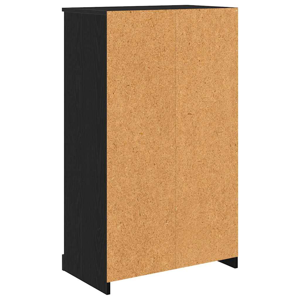 vidaXL Highboard Μαύρη Οξυά 60 x 35,5 x 103,5 εκ. Επεξεργασμένο ξύλο