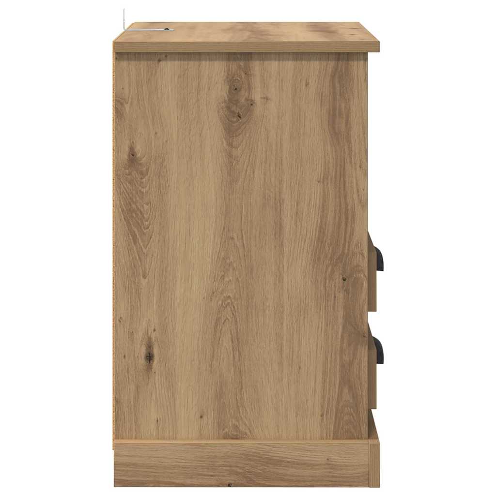 vidaXL Κομοδίνο Artisan Oak 36 x 43 x 60 εκ Επεξεργασμένο ξύλο