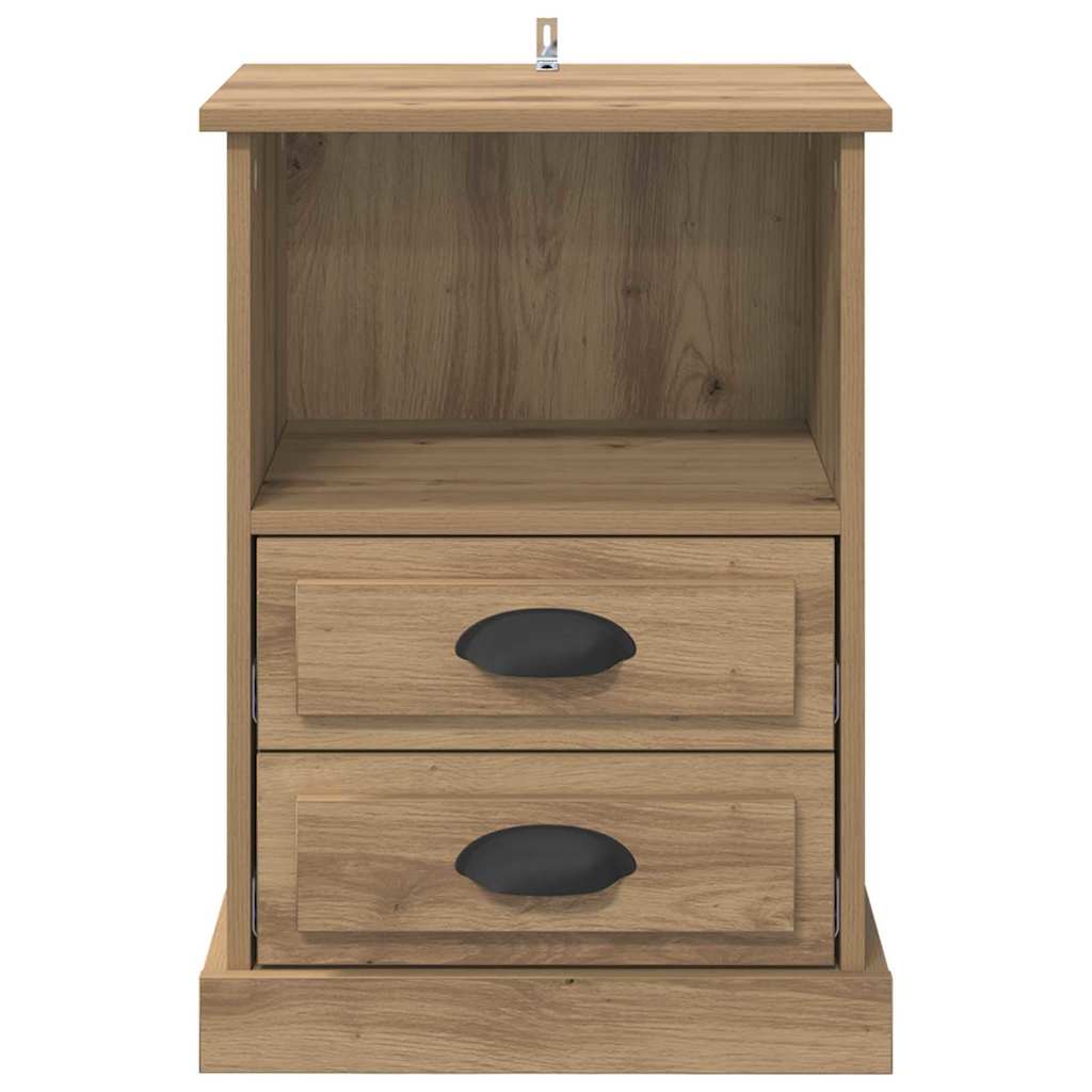 vidaXL Κομοδίνο 2 pcs Artisan Oak 36 x 43 x 60 εκ Επεξεργασμένο ξύλο