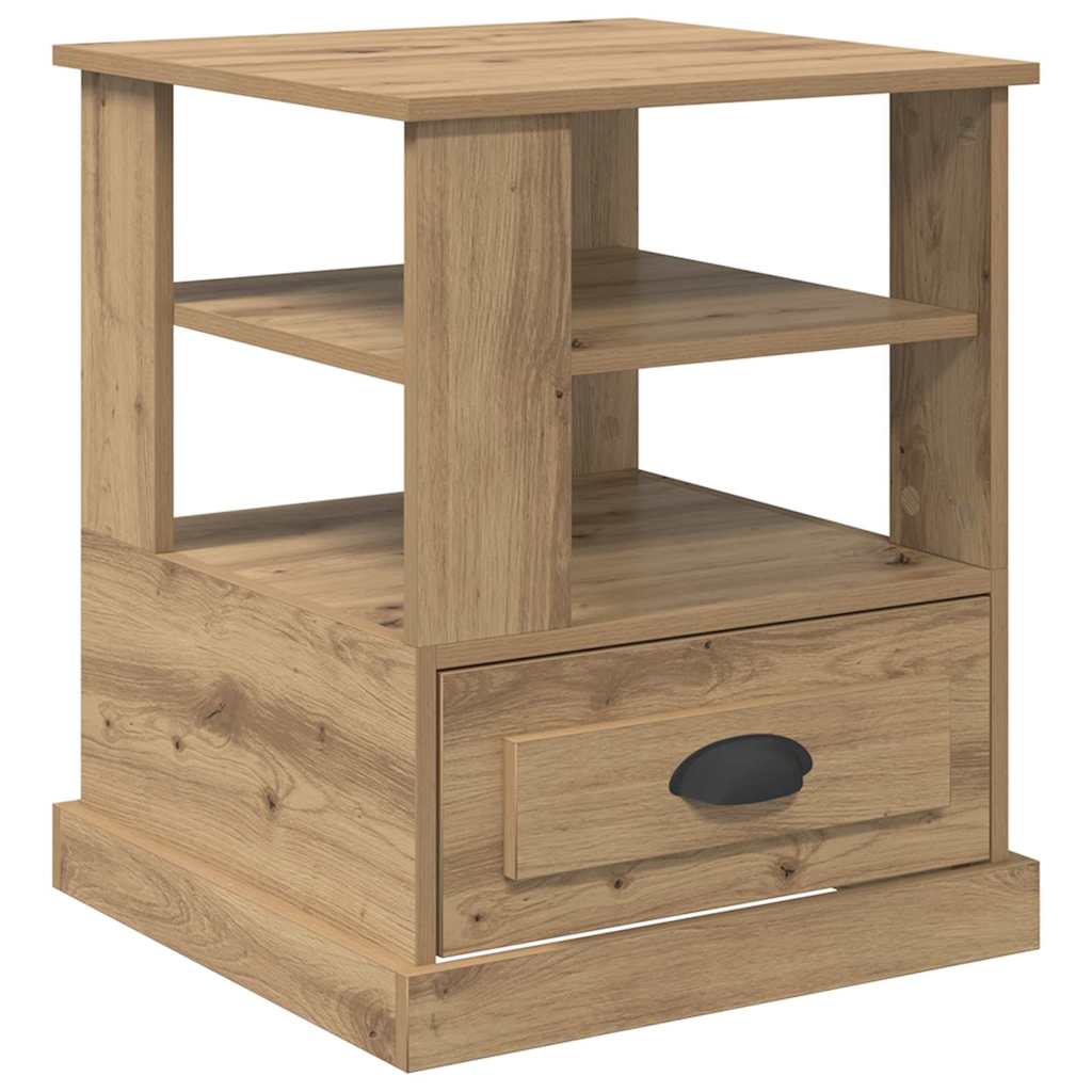vidaXL Κομοδίνο με ράφι Artisan Oak 50 x 50 x 60 cm Επεξεργασμένο ξύλο