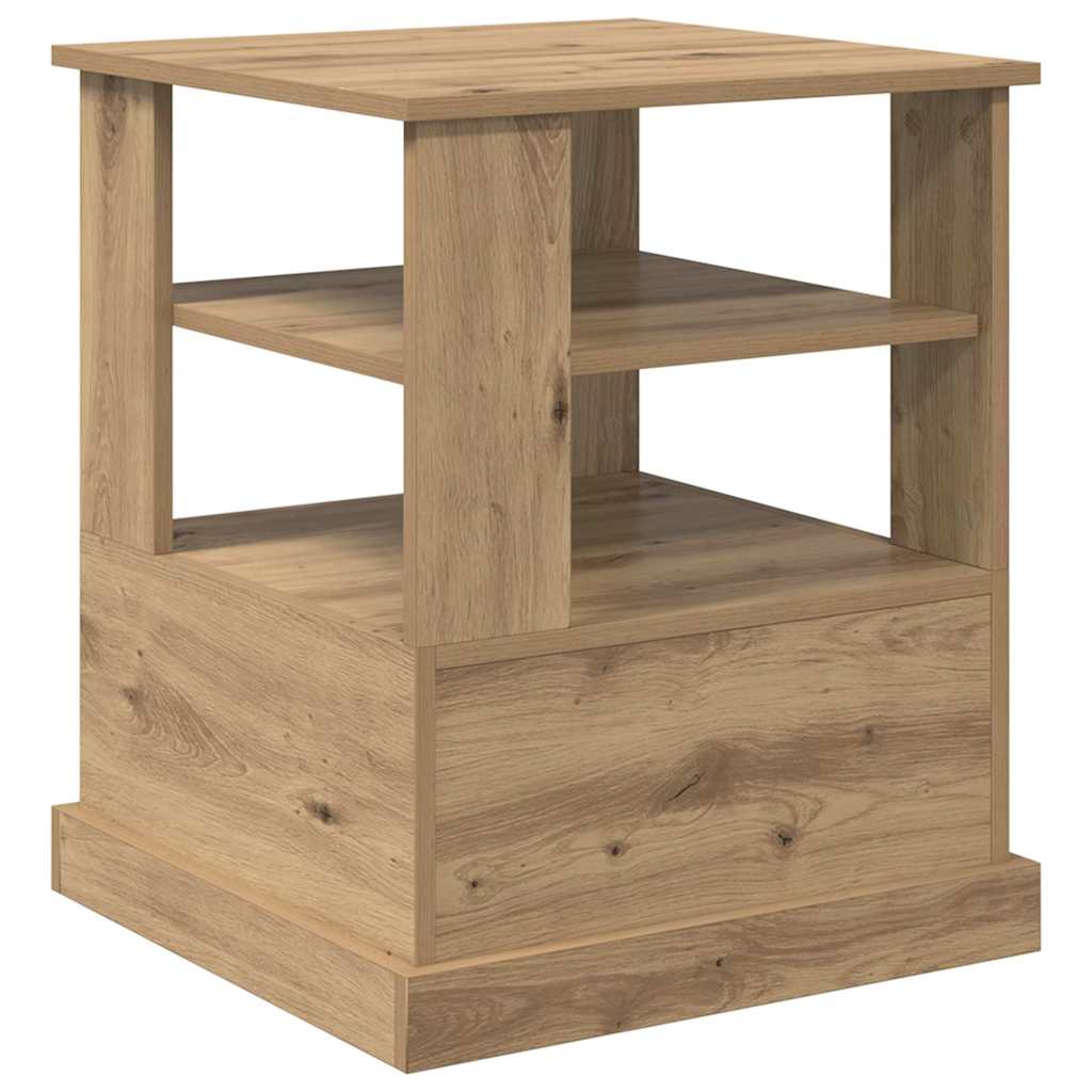 vidaXL Κομοδίνο με ράφι Artisan Oak 50 x 50 x 60 cm Επεξεργασμένο ξύλο