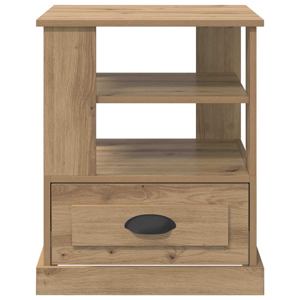 vidaXL Κομοδίνο με ράφι Artisan Oak 50 x 50 x 60 cm Επεξεργασμένο ξύλο