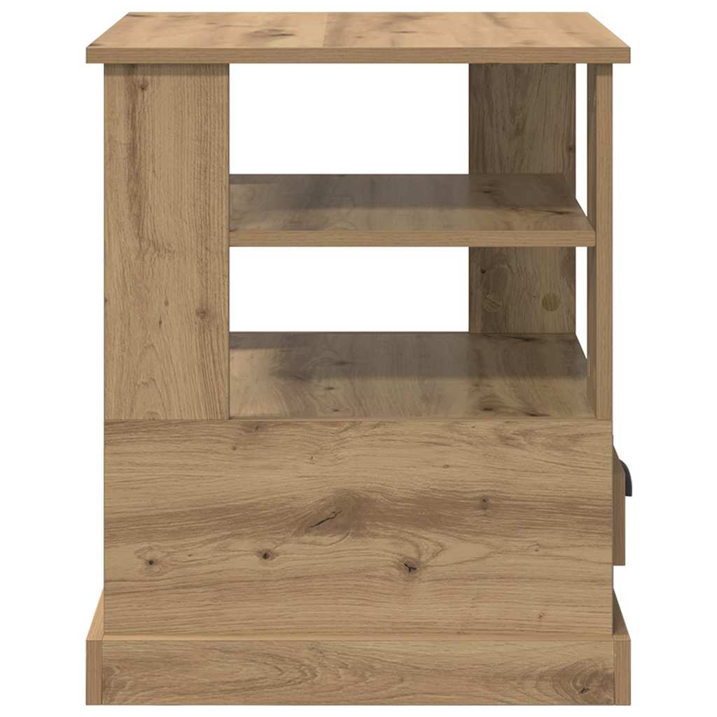 vidaXL Κομοδίνο με ράφι Artisan Oak 50 x 50 x 60 cm Επεξεργασμένο ξύλο