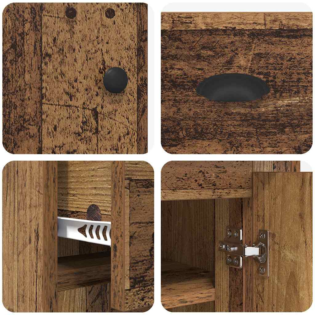 vidaXL Highboard Παλιό Ξύλο 70 x 35,5 x 67,5 εκ. Επεξεργασμένο ξύλο