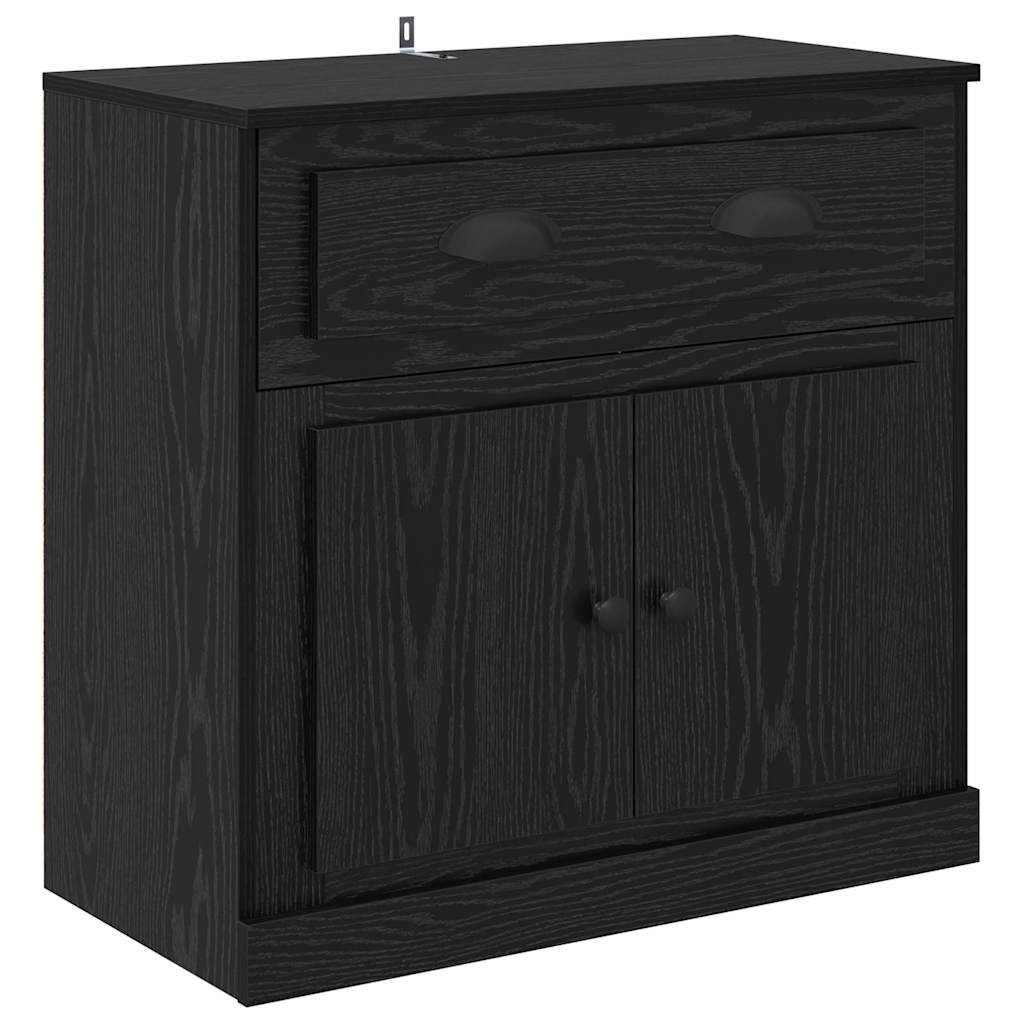 vidaXL Highboard Μαύρη Οξυά 70 x 35,5 x 67,5 εκ. Επεξεργασμένο ξύλο