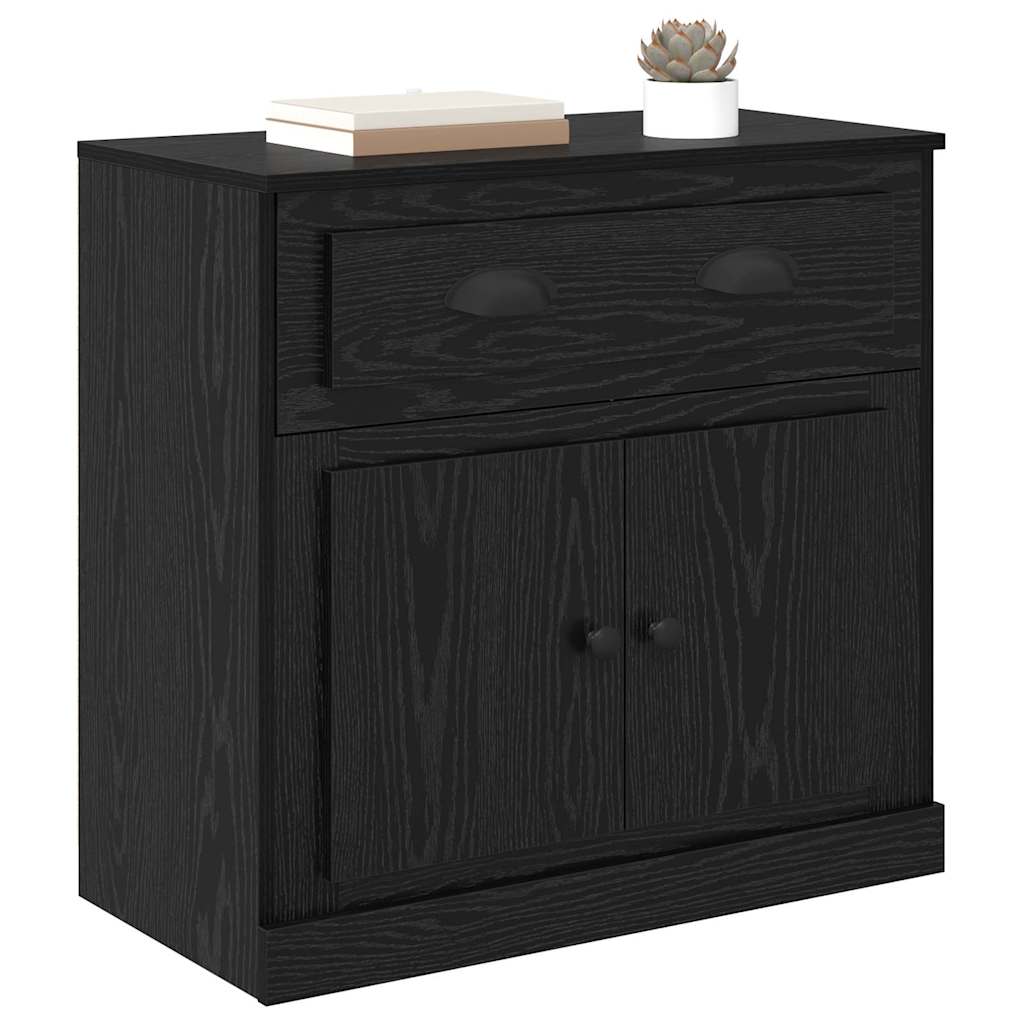 vidaXL Highboard Μαύρη Οξυά 70 x 35,5 x 67,5 εκ. Επεξεργασμένο ξύλο
