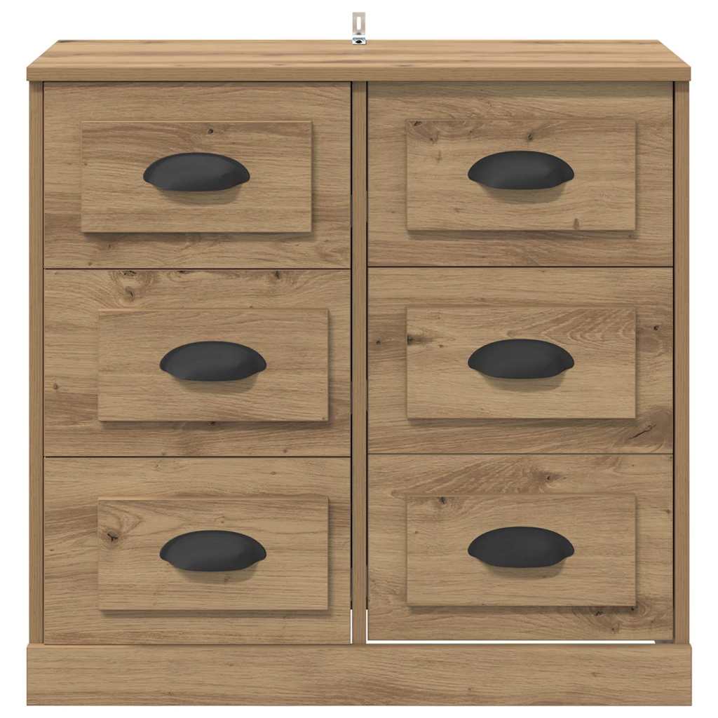 vidaXL Πλαϊνό γραφείο με συρτάρι Artisan Oak 70 x 35,5 x 67,5 εκ.