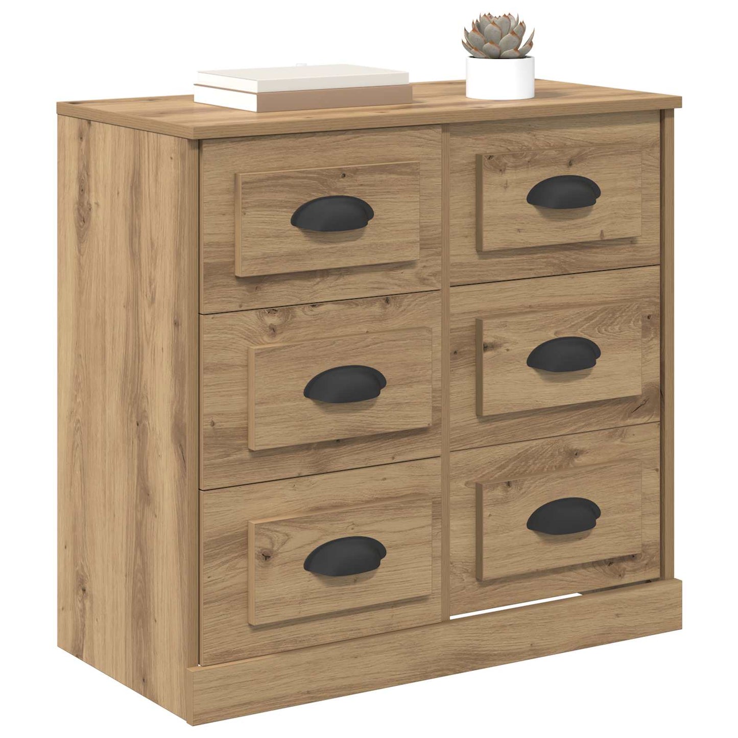vidaXL Πλαϊνό γραφείο με συρτάρι Artisan Oak 70 x 35,5 x 67,5 εκ.