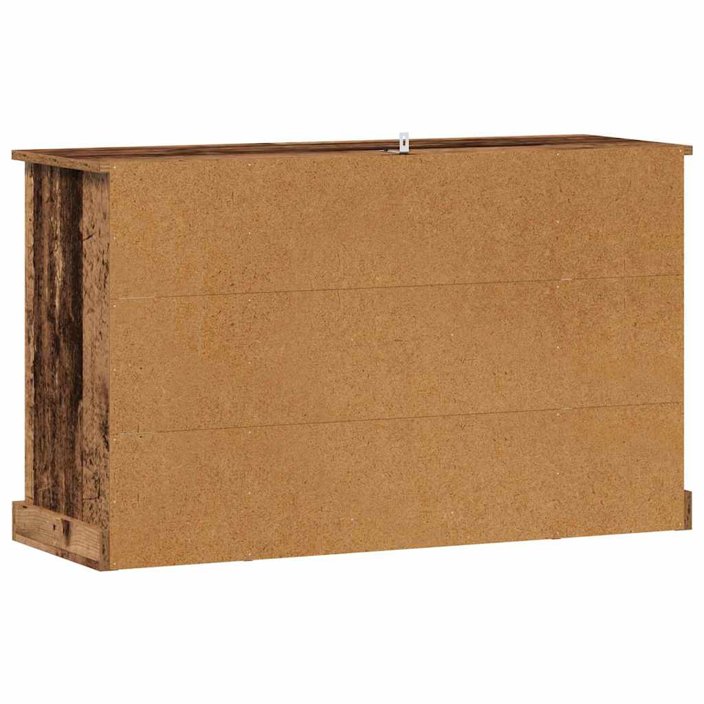 vidaXL Πλαϊνό γραφείο Παλιό Ξύλο 100 x 35,5 x 60 εκ.