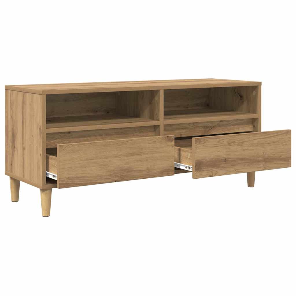 vidaXL Ντουλάπι TV 100 x 34,5 x 44,5 εκ. Artisan Oak