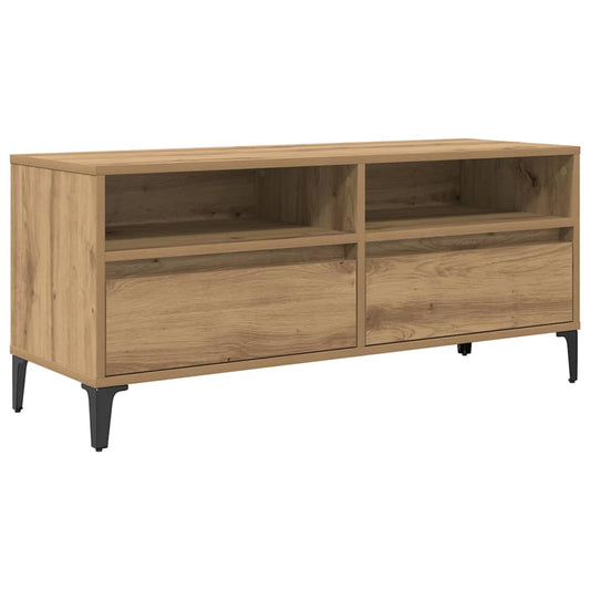 vidaXL Ντουλάπι TV με συρτάρι Artisan Oak 100 x 34,5 x 44,5 εκ.