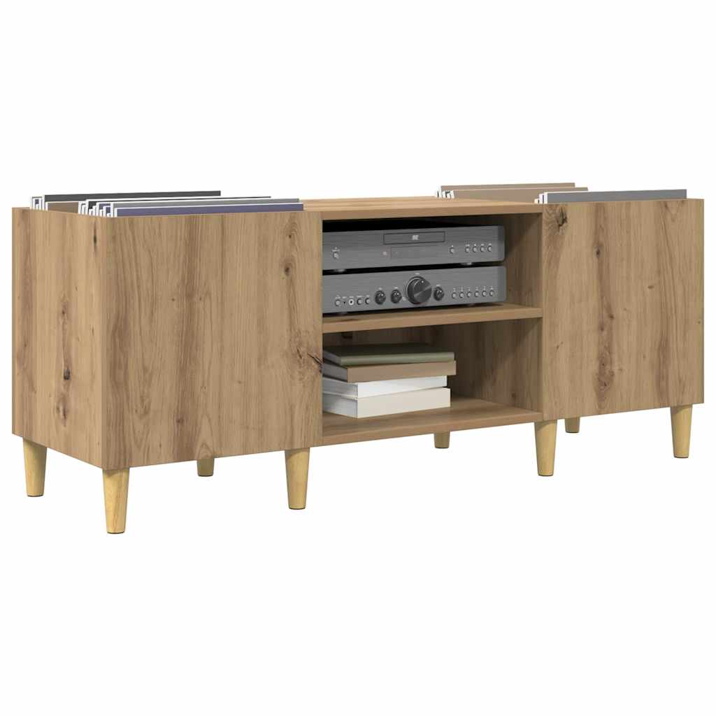 vidaXL Ντουλάπι δίσκων βινυλίου 121 x 38 x 48 cm Επεξεργασμένο Ξύλο