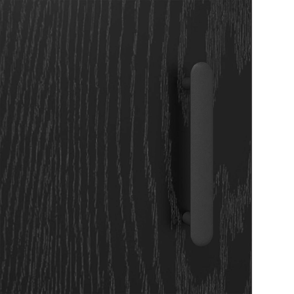 vidaXL Πλαϊνό γραφείο Μαύρη Οξυά 69,5 x 34 x 90 εκ. Επεξεργασμένο ξύλο